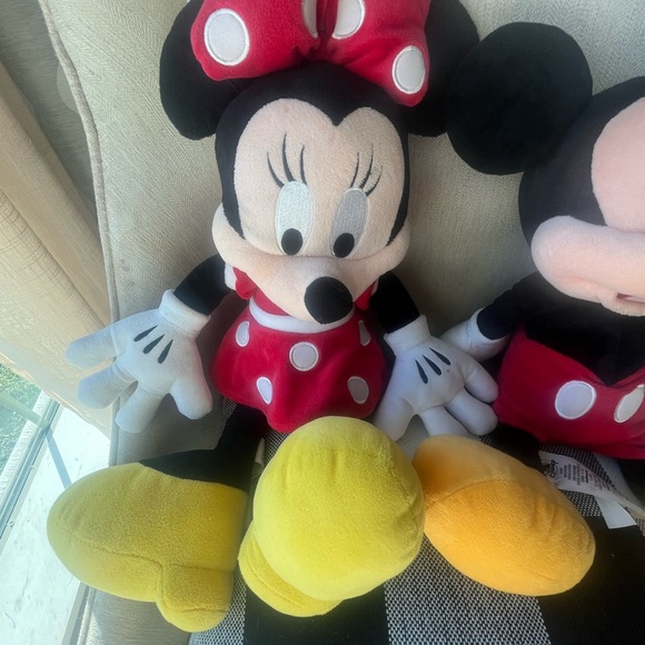 Disney Mickey and Minnie Mouse Stuffed Animals - Red, Black, Yellow - Picture 5 of 7